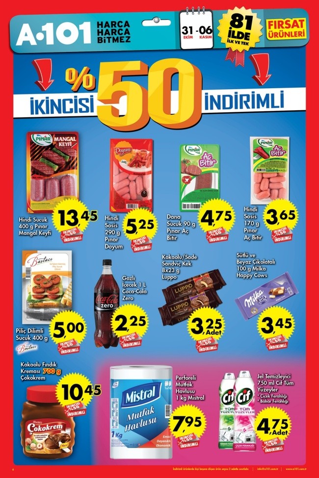 A 101 6 KASIM İNDİRİMLİ ÜRÜNLER